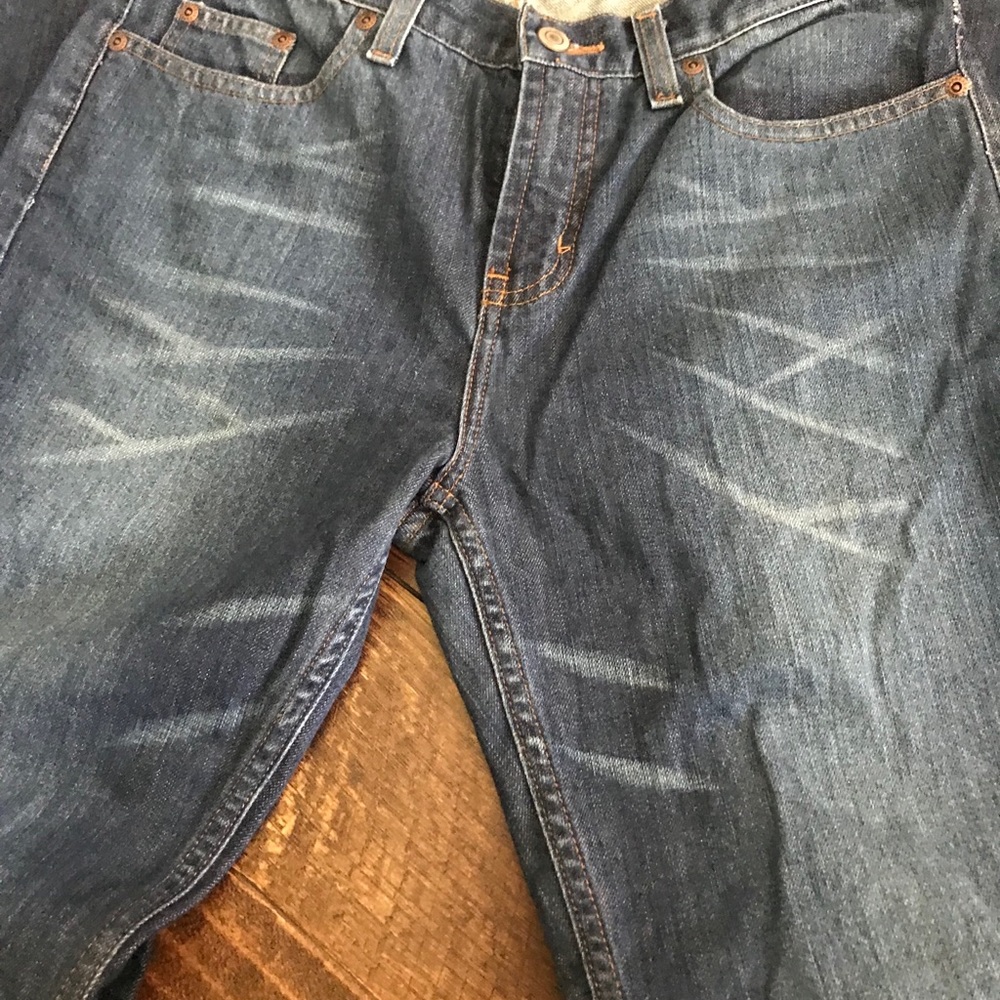 Dark blue precision fit Express jeans